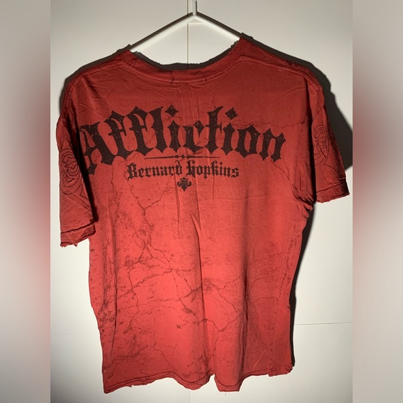 Y2K affliction Bernard “the executioner” Hopkins distressed shirt - Picture 6 of 6